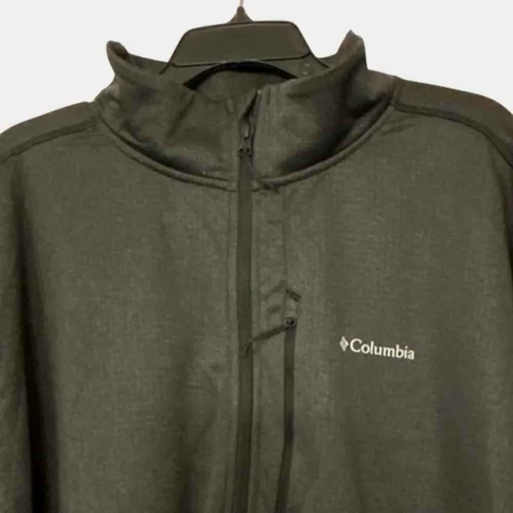COLUMBIA NWOT Park View Fleece Half Zip Dark Gray Omni Wick Size 3XL